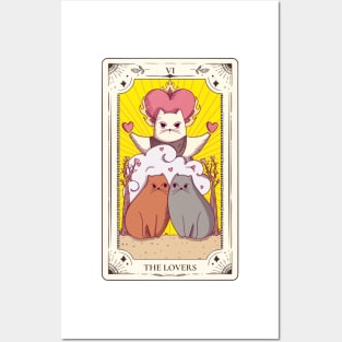 Cat Tarot - The Lovers Posters and Art